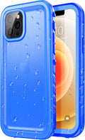 SPORTLINK Compatible with iPhone 12 Waterproof Case - iPhone 12 Pro Waterproof Case, Full Body Shockproof Dustproof Phone Screen Protector Rugged Cases for iPhone 12/12 Pro 6.1 Inches Blue