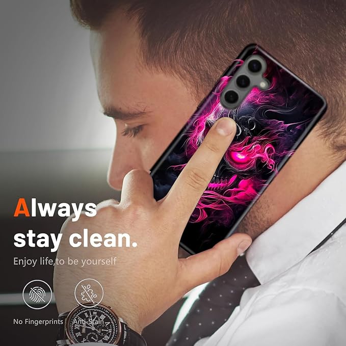 Compatible for Samsung Galaxy A37 5G Case, Dual Layer Heavy Duty 2 in 1 Shockproof Protective Phone Case,Skeleton
