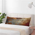 Grunge Rust Decorative Body Pillowcase 20"X54", Metal Rusty Steel Brown Outdoor Body Pillow Covers Throw Pillow Cushion Covers Oversized Body Pillow Cases for Home Patio Office