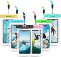 ProCase 6 Pack Waterproof Phone Pouch Dry Bag Underwater Case for iPhone 16 15 14 13 12 11 Pro Plus Max Mini Xs XR X 8 7, Galaxy S23 S22 S21 Ultra Note up to 7" -Mixed