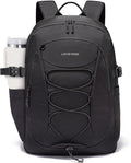 LOVEVOOK Mens Backpack with Giant Tumbler Holder Pocket,18 Inch Everyday Laptop Backpack Commuter Travel Work Computer Bag for Women,Waterproof Hiking College Teacher Back Pack Casual Daypack,Black