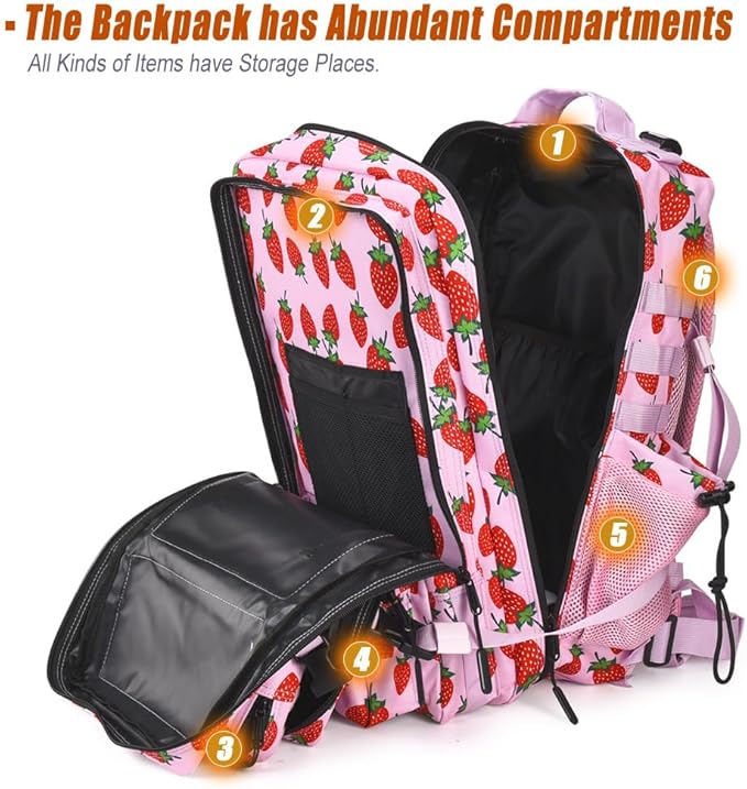 45L Tactical Backpack for Men Women, Military Assault Pack with MOLLE, Large 3 Day Bug Out Bag for Hiking Camping