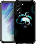 for Samsung Galaxy S21 Case, Skeleton Winding Snake Pattern Graphic Design Girl Boy Soft Silicone Hard Acrylic Shock Protection for Samsung Galaxy S21