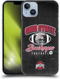 Head Case Designs Officially Licensed Ohio State University Vintage Football Graphics Hard Back Case Compatible with Apple iPhone 14 Plus