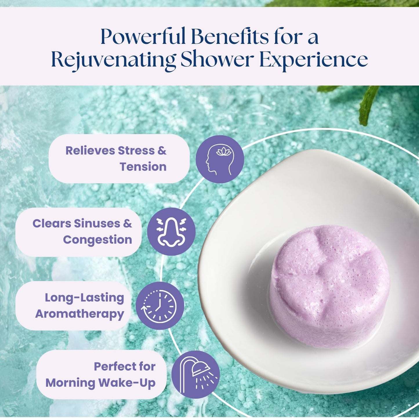 TLG Slumbers Shower Steamers Aromatherapy 7 Pack – USA Made with Extra Menthol, Lavender Essential Oil – Relaxing Shower Bombs for Sleep, Stress Relief & Spa – Gift for Men & Women