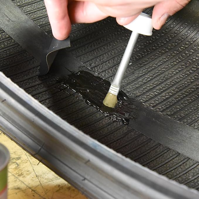 Slime 1050 Rubber Cement, Tire Repair, use with Slime Plugs or Patches, 8 oz. can