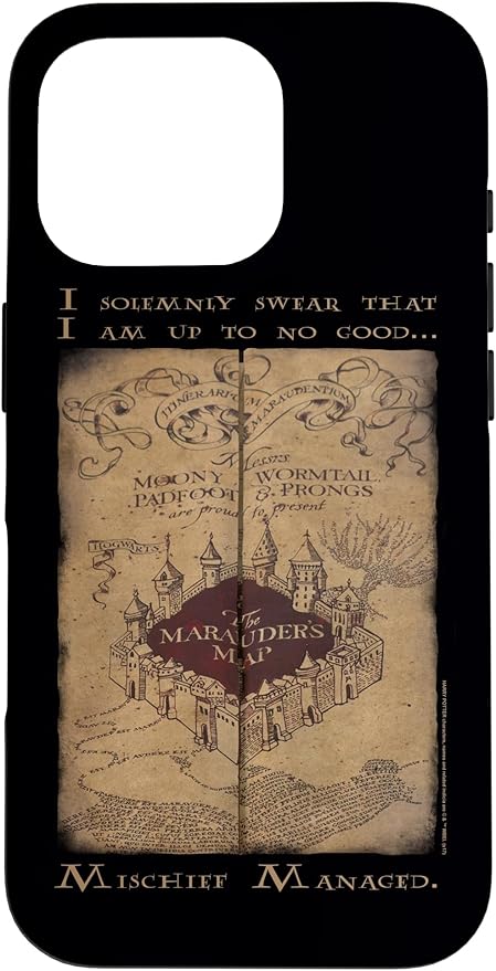 iPhone 16 Pro Harry Potter Marauder's Map Words Case