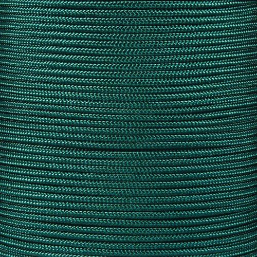 Paracord Planet 325 Paracord – 3 mm Type II Nylon Parachute Cord with 3 Inner Strands (Emerald Green, 25 ft)
