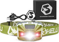 Foxelli USB‑C Rechargeable LED Headlamp – Ultra‑Light 2.4 oz & Bright 180 Lumens – Red/White Light, 5 Modes, IPX5 Waterproof, 40 h Runtime for Trail Running, Camping, Hiking