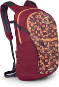 Osprey Daylite Plus Commuter Backpack - Lightweight, Everyday Pack with Laptop Sleeve and Water Bottle Pockets - Ideal for Work, School, and Travel with Versatile Storage, Liquify Print/Kakio Pink