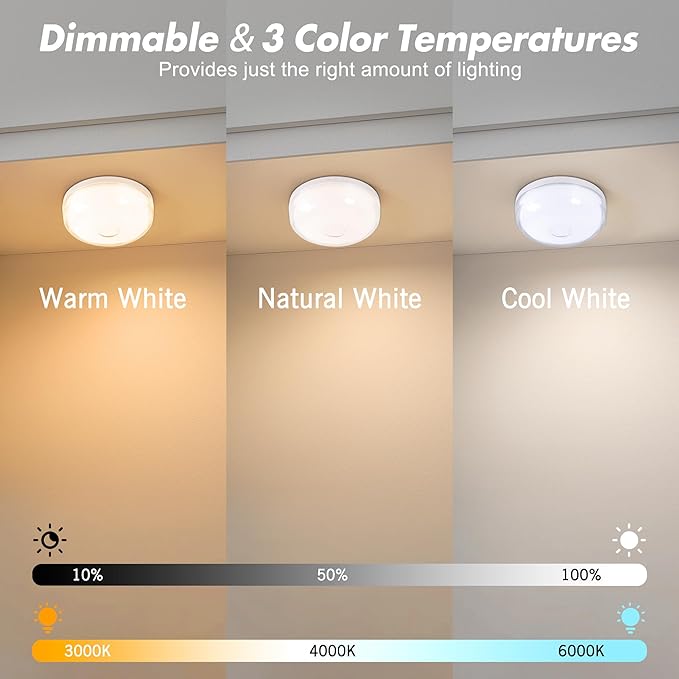 4-Pack Rechargeable Shower Light No Wiring, 15 RGBW Color Changeable Waterproof Lights for Shower with Remote(Dimmable＆Timer), LED Light for Inside Shower, Wireless Mood Lighting for Bathroom, White