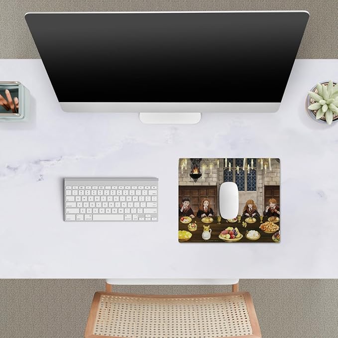 Head Case Designs Officially Licensed Harry Potter Gryffindor Table Graphics 9.84 x 11.81 x 0.12 inches (250 x 300 mm) - S Gaming Office Desk PC Keyboard Mouse Mat Pad