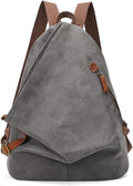 KL928 PU Leather Vintage Backpack – Large Casual Daypack Outdoor Travel Rucksack Hiking Backpacks for Men Women