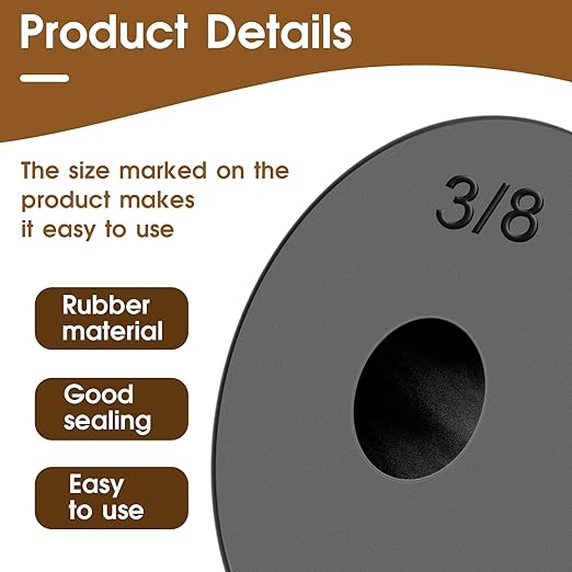 Rubber Washers Repair Kit - 116 Pcs Assorted Flat & Beveled Washers, Brass Bibb Screws for Outdoor Faucet Leak Repair