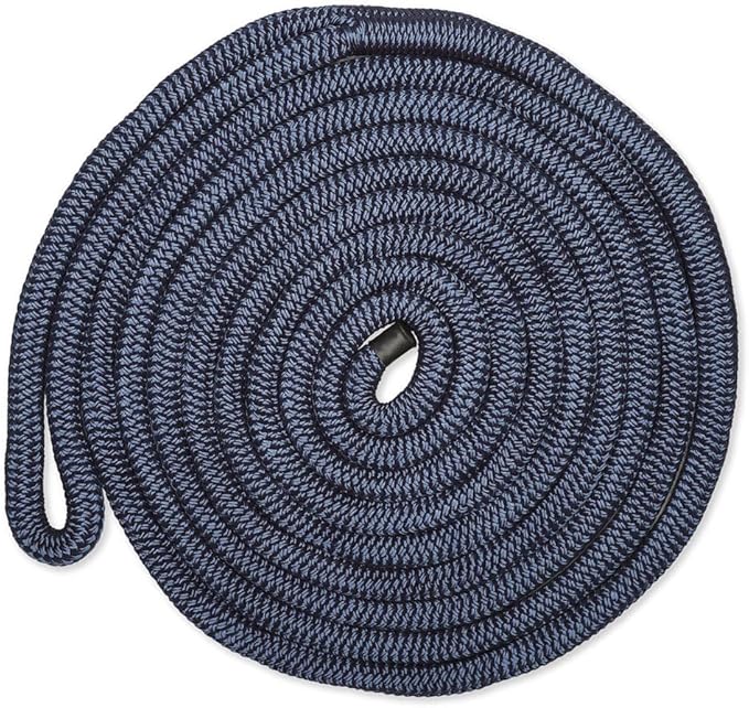 CDL3815NY, Dock Line, 3/8" Diameter - 15' Length, Double Braid, Navy