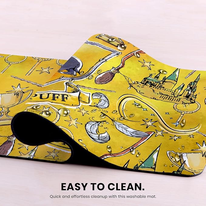 Head Case Designs Officially Licensed Harry Potter Hufflepuff Graphics 23.62 x 11.81 x 0.12 inches (600 x 300 mm) - L Gaming Office Desk PC Keyboard Mouse Mat Pad
