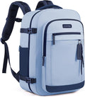 LOVEVOOK 40L Travel Backpack for Women & Men, Airline Approved Carry On Luggage, TSA Personal Item Bag fits 15.6 Inch Laptop, Waterproof Weekender Overnight Suitcase for Work, Blue