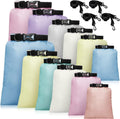 Shappy 6/12 Pcs Waterproof Dry Bags, Lightweight Outdoor Waterproof Dry Stuff Sacks 15/8/5/4/3/2 L and Long Adjustable Shoulder Strap for Kayaking Rafting Boating Hiking Camping