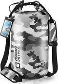 Waterproof Dry Bag, 5L/10L/20L/30L/40L Roll Top Lightweight Storage Backpack with Phone Case for Women & Men, Floating Waterproof Sack for Travel, Swimming, Kayaking, Paddle Board, Camping & Beach