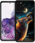 for Samsung Galaxy S20 Plus Case, Star Cave Hungry Wolf Pattern Graphic Design Girl Boy Soft Silicone Hard Acrylic Shock Protection for Samsung Galaxy S20 Plus