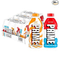 PRIME Hydration Ice Pop & Orange Swirl Sports Drinks with Coconut Water, Electrolyte Enhanced to Replenish Fluids, Zero Added Sugar, B Vitamins, Antioxidants, Natural Flavors, 12 Fl Oz 24 Pack