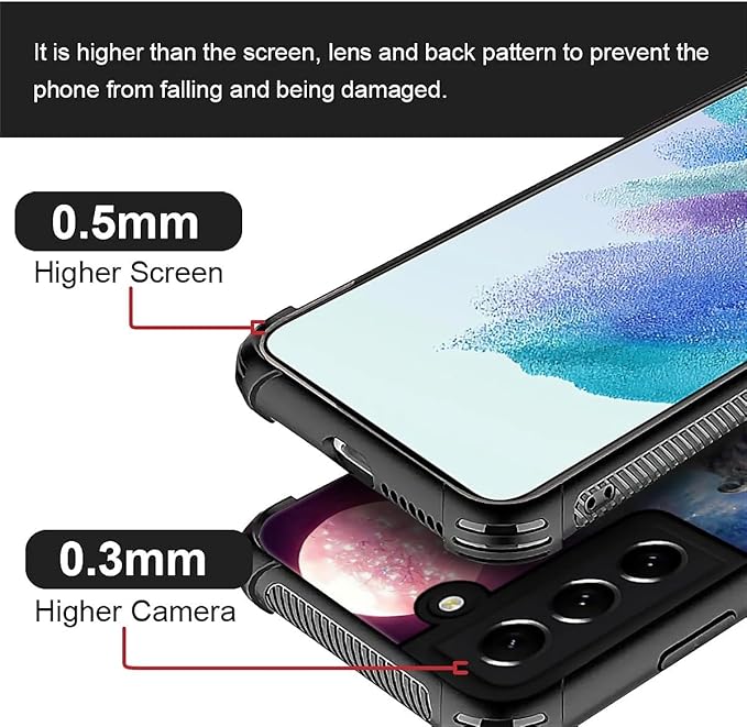 for Samsung Galaxy S21 Case, Star Two Wolfs Howling Pattern Graphic Design Girl Boy Soft Silicone Hard Acrylic Shock Protection for Samsung Galaxy S21