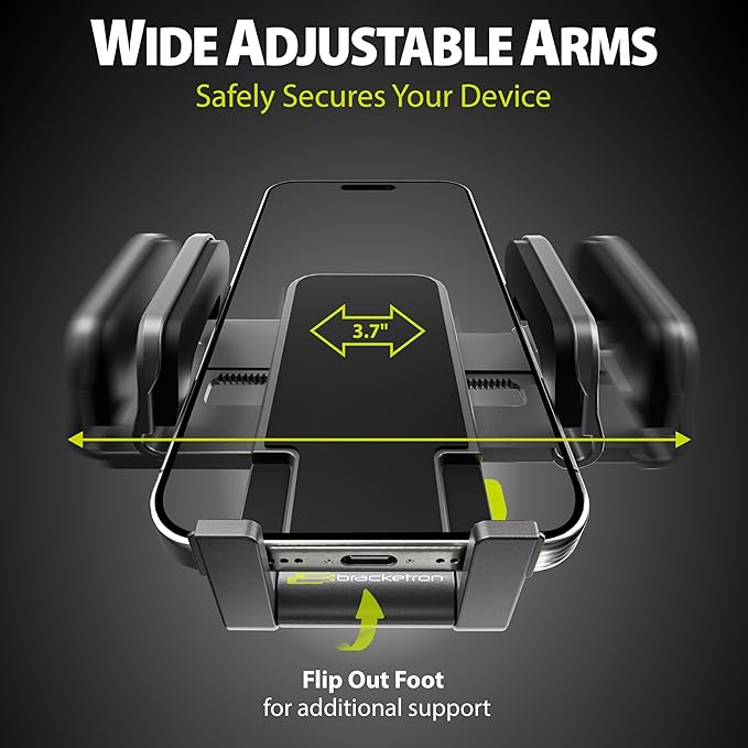 Bracketron TripGrip Window and Vent Mount, GPS Car Mount, Windshield Cell Phone Holder for Car, Includes Vent Clip