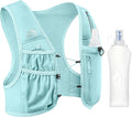 Zelvot Running Vest for Women Men, USA Original Patent, Adjustable Chest Straps Running Hydration Vest with 500ml Soft Flask, Lightweight Reflective Hydration Backpack for Marathon