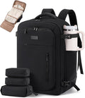 LOVEVOOK Travel Backpack for Women Men with Garment Bag, 50L Carry on Backpack as TSA Personal Item Flight Approved, Luggage Daypack Fits 17.3" Laptop, Overnight Business Weekender Travel Essential