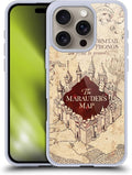 Head Case Designs Officially Licensed Harry Potter The Marauder's Map Prisoner of Azkaban II Soft Gel Case Compatible with Apple iPhone 16 Pro