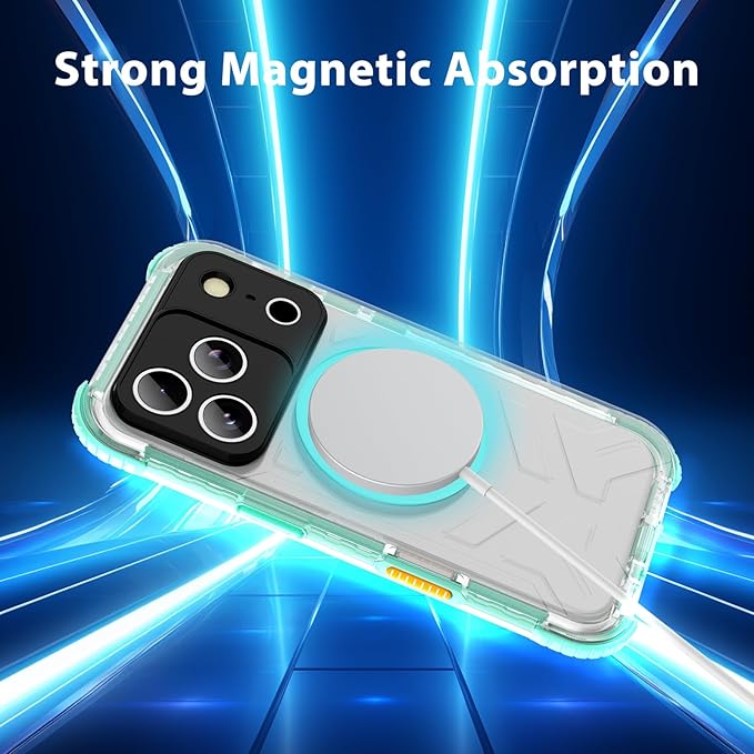 Waterproof Phone Case Compatible with iPhone 17 Pro Max, IP68 Waterproof Shockproof Dust-Proof Phone Case with Built in Screen Protector, Full Body Protective Case