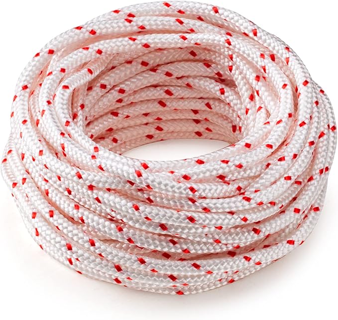 RayTour 6.0mm 10 Meters Replacement Recoil Starter Rope Pull Cord for Husqvarna STIHL Craftsman Chainsaw Lawn Mower Trimmer
