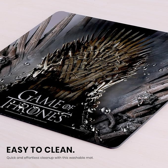 Head Case Designs Officially Licensed HBO Game of Thrones Iron Throne Graphic Art 9.84 x 11.81 x 0.12 inches (250 x 300 mm) - S Gaming Office Desk PC Keyboard Mouse Mat Pad