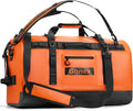 Gonex Waterproof Duffel Bag, 90L Heavy Duty Dry Duffle Bag with Reinforced Thickened Bottom, 3-in-1 Convertible Large Travel Backpack for Kayaking, Motorcycle, Camping & Boating, Orange