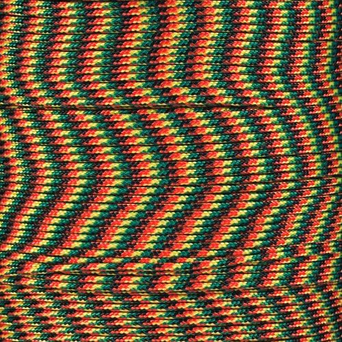 Paracord Planet 95lb Paracord – 1 Strand Type I Parachute Cord for Outdoors and DIY – Jamaican (25 ft)