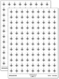 Compass Rose Nautical Star Navigation Map 200+ Round Stickers - Matte Finish - 0.50" Size - White