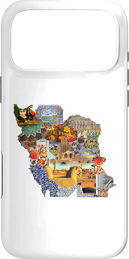 Map of Persian Empire, Iran Map Case for iPhone 17 Pro Max