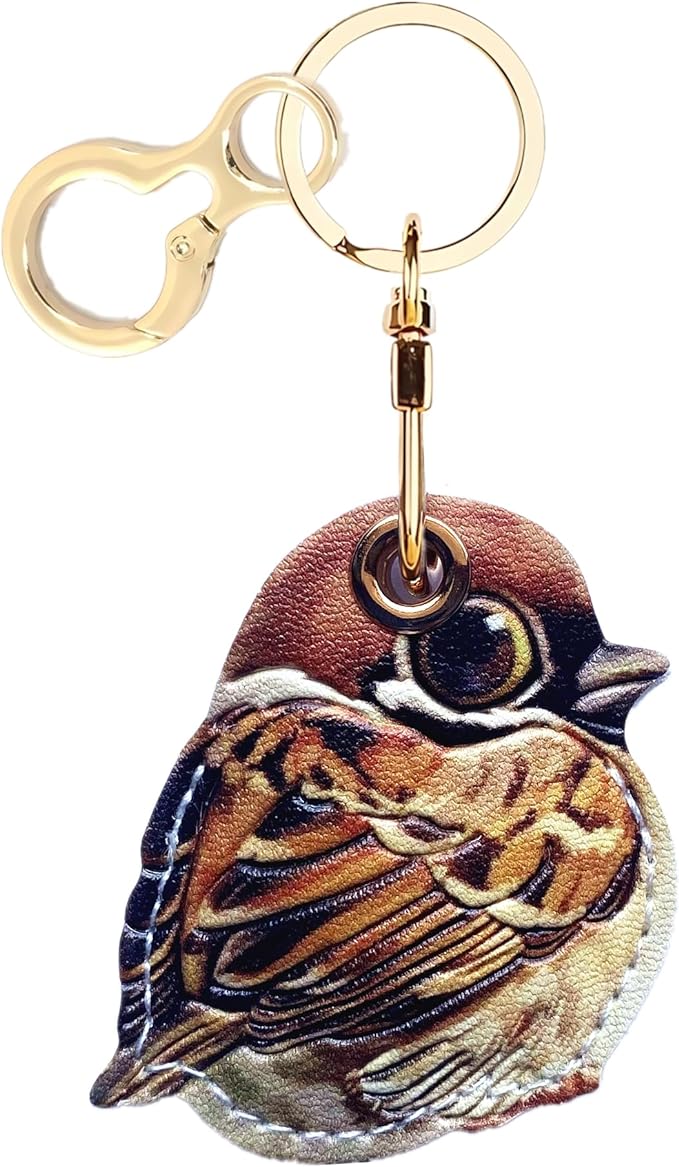 Leather Keychain Holder Case Compatible with AirTag,Cute air tag Cover with Keychain Ring,GPS Tracker Case for Keys