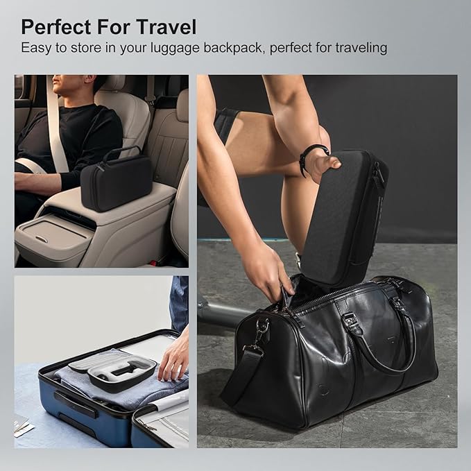 Carrying Case for Garmin Xero C1 Pro Chronograph, Inlaid Organizer with Mesh Pocket for USB Cable, Cleaning Cloth, USB Charging Adapter (Gray, Carrying Case Only)