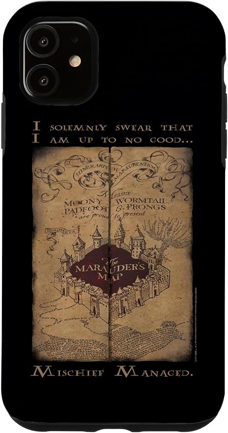 iPhone 11 Harry Potter Marauder's Map Words Case