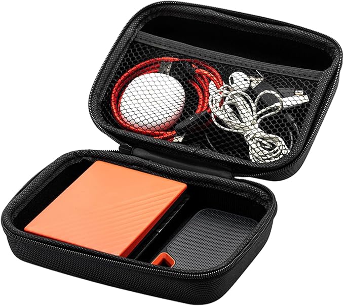 Portable Storage Box Travel Carrying Case Pouches Organiser for Charging Cable Batteries, Memory, Cameras and More