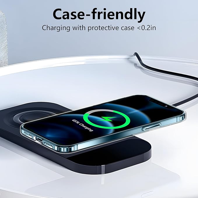 SPIDERCASE Deigned for iPhone 12 Pro Max Case, [Not Yellowing] [Military Grade Protection] Slim Shockproof Phone Cases, Clear
