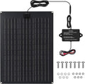 Solar Battery Charger Maintainer, Zuomeng 20W Solar Panel Kit for Dump Trailer Built-in Maintenance Pulse & Intelligent MPPT Charge Controller, Waterproof, Suitable for 12V Lead-Acid Battery
