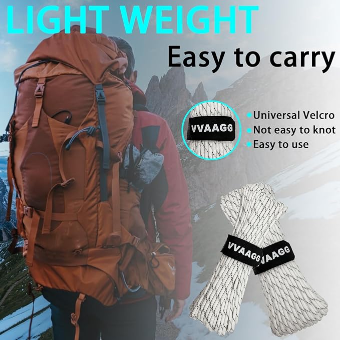 VVAAGG Reflective Paracord Rope 100FT, 7 Strand Nylon para Cord Lanyard Utility 550 Parachute Cord, 4mm Thin Tent Rope for Outdoor Camping Hiking