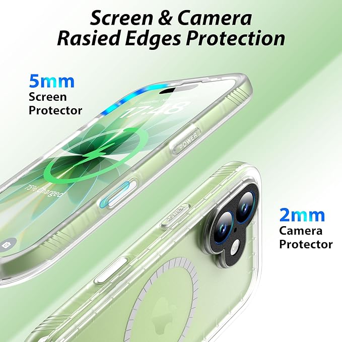 SPORTLINK for iPhone 17 Case - IP68 Waterproof Military Protective Full Body Heavy Duty Shockproof 360 Sealed Dustproof with Camera Screen Protector Phone Cover for iPhone 17 6.3" Mag/Frosted Clear