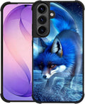 for Samsung Galaxy S26 Plus Case,Graphic Design for Girl Boy Soft Silicone Hard Acrylic Shock Protection Designed for Samsung Galaxy S26 Plus Snowy Mountain Fox Lake Pattern