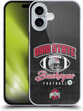 Head Case Designs Officially Licensed Ohio State University Vintage Football Graphics Hard Back Case Compatible with Apple iPhone 16