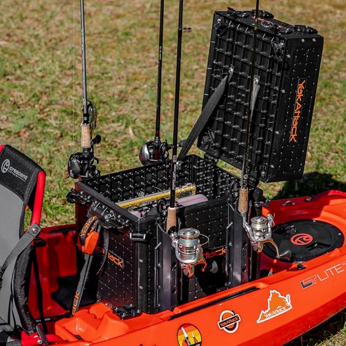 YakAttack ShortStak Upgrade Kit for BlackPak Pro | 13" x 16" – Black | Stackable Kayak Crate Extension with GridLoc Panels & Hardware | Not a Standalone Box | Made in USA