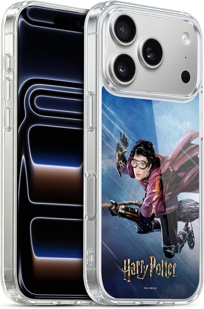 Head Case Designs Officially Licensed Harry Potter Quidditch 1 Prisoner of Azkaban II Gel Case [Military Grade Protection] Compatible with Apple iPhone 17 Pro