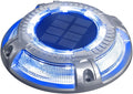addlon Solar Dock Lights Outdoor 1 Pack, 2 Color Modes LED Deck Marine Waterproof Driveway Marker Lights for Step Sidewalk Stair Garden Pathway Walkway Yard (Blue Light/Cool White)